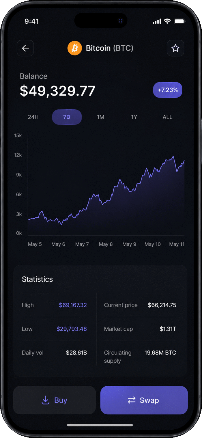 PolyExhange on iOS